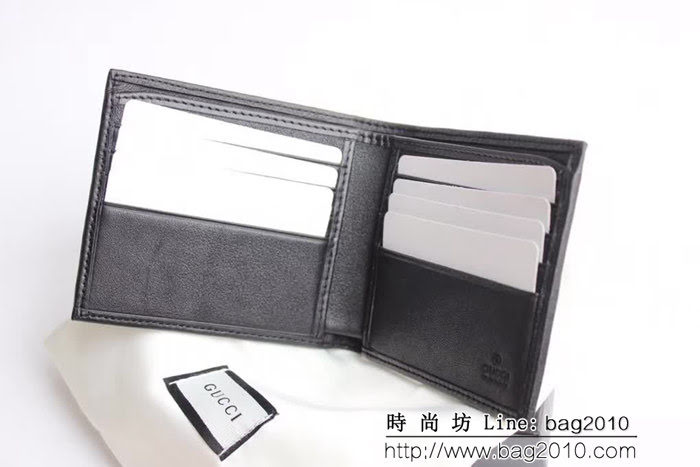 GUCCI古馳 經典款 織帶款 男士雙折皮夾 365491 WTG1837